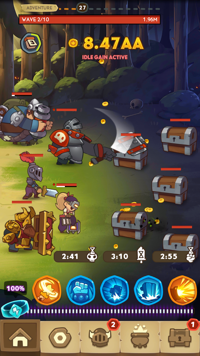 hero,idle game,RPG,battle